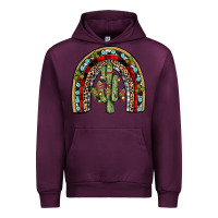 Mauve Wine christmas cactus rainbow Urban Hoodie - JahusDesignShop
