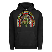 Pigment Black christmas cactus rainbow Urban Hoodie - JahusDesignShop