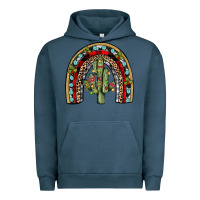 Pigment Midnight Navy christmas cactus rainbow Urban Hoodie - JahusDesignShop