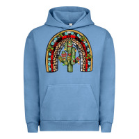 Pigment Pebble Blue christmas cactus rainbow Urban Hoodie - JahusDesignShop
