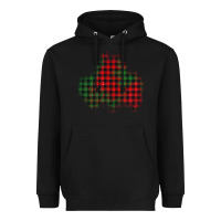 Black Christmas glitter patch Heavyweight Hoodie - AdoDesignShop