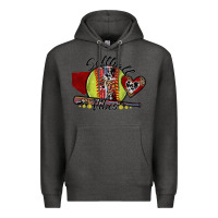 Charcoal Heather softball vibes Premium Hoodie - SublimationCraftShop