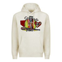 Oatmeal Heather softball vibes Premium Hoodie - SublimationCraftShop