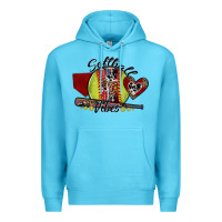 Ocean Blue softball vibes Premium Hoodie - SublimationCraftShop