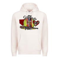 Pale Pink softball vibes Premium Hoodie - SublimationCraftShop