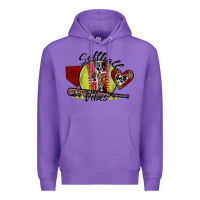 Purple softball vibes Premium Hoodie - SublimationCraftShop