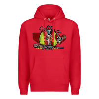 Red softball vibes Premium Hoodie - SublimationCraftShop