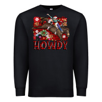 Black rodeo christmas howdy Premium Sweatshirt - AdoDesignShop