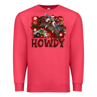 Cardinal rodeo christmas howdy Premium Sweatshirt - AdoDesignShop