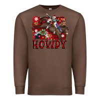 Chestnut rodeo christmas howdy Premium Sweatshirt - AdoDesignShop