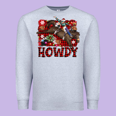 Rodeo Christmas Howdy Premium Sweatshirt Designed By Adodesignshop