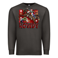 Smoke rodeo christmas howdy Premium Sweatshirt - AdoDesignShop