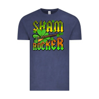 Vintage Denim St. Patrick’s Day sham rocker with guitar Vintage Tee - OliviaCreatesArt