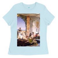 Baby Blue morocco, map, african, nying,algeria, agadir travel Ladies Tee - linhVisuals