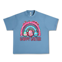 Pebble Blue Happy Easter eggs rainbow Urban Heavy Tee - OliviaCreatesArt