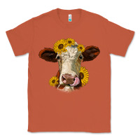 Copper hereford cattle sunflowers heifer Classic Tee - Jasminsmagicworld
