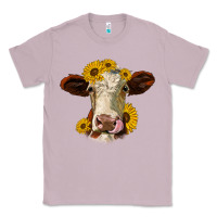 Lilac hereford cattle sunflowers heifer Classic Tee - Jasminsmagicworld