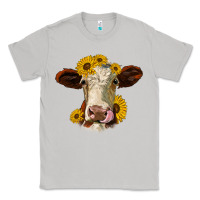 Moon Dust hereford cattle sunflowers heifer Classic Tee - Jasminsmagicworld