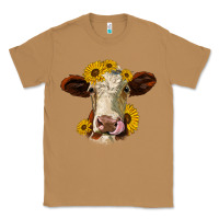 Toasted Coconut hereford cattle sunflowers heifer Classic Tee - Jasminsmagicworld