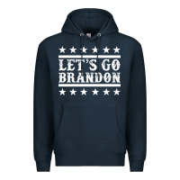 Navy Let's Go Brandon Impeach Premium Hoodie - Jasminsmagicworld