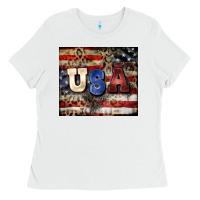 White usa Ladies Tee - CowGirlArtShop