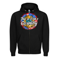 Black this is god's country Zipper Hoodie - AdoDesignShop