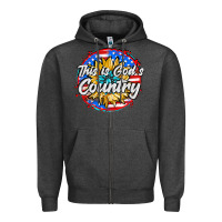 Charcoal Heather this is god's country Zipper Hoodie - AdoDesignShop