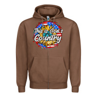 Chestnut this is god's country Zipper Hoodie - AdoDesignShop