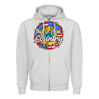 Dove Grey this is god's country Zipper Hoodie - AdoDesignShop