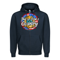 Navy this is god's country Zipper Hoodie - AdoDesignShop