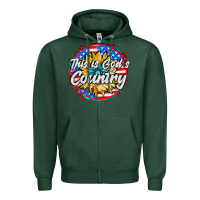 This Is God's Country Zipper Hoodie | Teevron