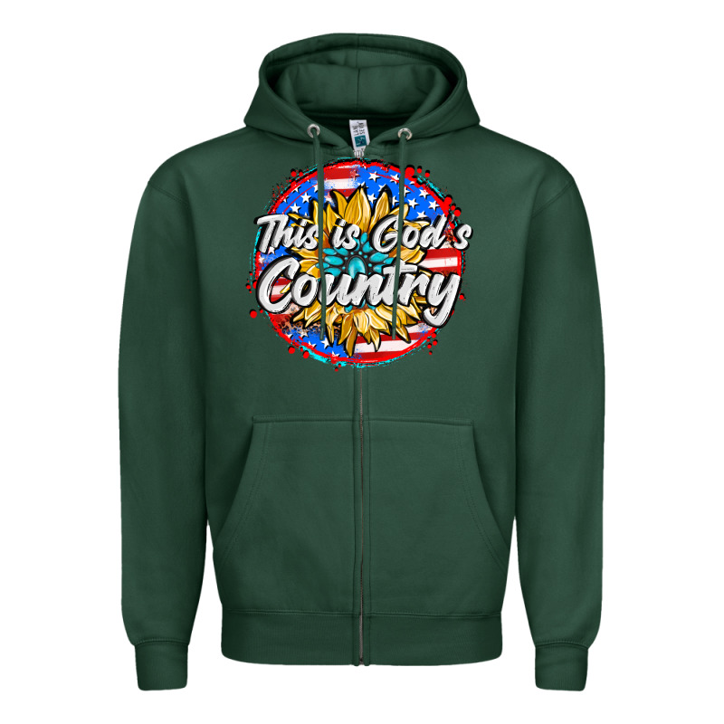 This Is God's Country Zipper Hoodie by AdoDesignShop | Teevron