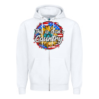 White this is god's country Zipper Hoodie - AdoDesignShop