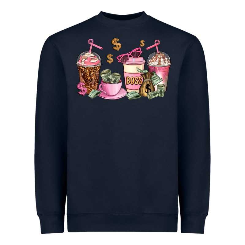 Boss Lady Coffee Cups Heavyweight Sweatshirt by AdoDesignShop | Teevron