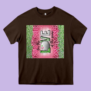 For The Love Of The Game With Golf Tumbler Tbs Heavy Core Tee Designed By Tumblerdesignbyshophia