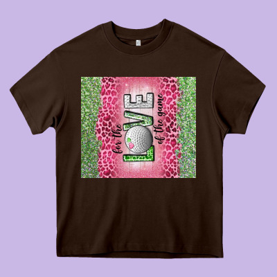 For The Love Of The Game With Golf Tumbler Tbs Heavy Core Tee Designed By Tumblerdesignbyshophia