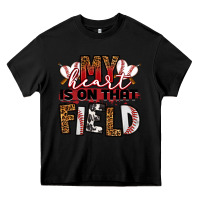 Black my heart is on that field baseball Heavy Core Tee - RanaPortraitStore
