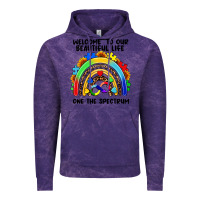 Cloud Purple Autism rainbow Vintage Hoodie - FaDigitalArtStudio