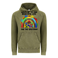 Vintage Olive Autism rainbow Vintage Hoodie - FaDigitalArtStudio