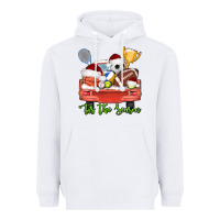 White tis the season sports truck christmas Heavyweight Hoodie - AdoDesignShop