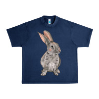 Navy Easter bunny Urban Heavy Tee - OliviaCreatesArt