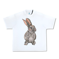 White Easter bunny Urban Heavy Tee - OliviaCreatesArt