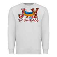 Dove Grey joy to the world Premium Sweatshirt - AdoDesignShop