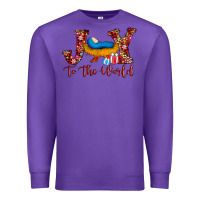 Purple joy to the world Premium Sweatshirt - AdoDesignShop