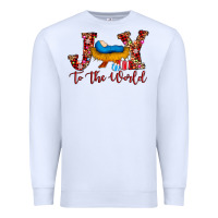White joy to the world Premium Sweatshirt - AdoDesignShop