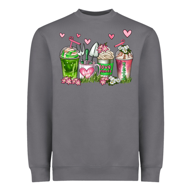 Botanic Coffee Cups Heavyweight Sweatshirt by AdoDesignShop | Teevron