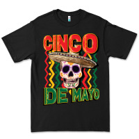 Black cinco de mayo with skull Premium Tee - CowGirlArtShop