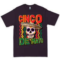 Plum cinco de mayo with skull Premium Tee - CowGirlArtShop