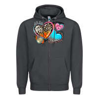 Smoke western leopard  racing  hearts Zipper Hoodie - AdoDesignShop