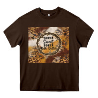 Chocolate Brown western sorta sweet sorta beth dutton tumbler tbs Heavy Core Tee - TumblerDesignByShophia
